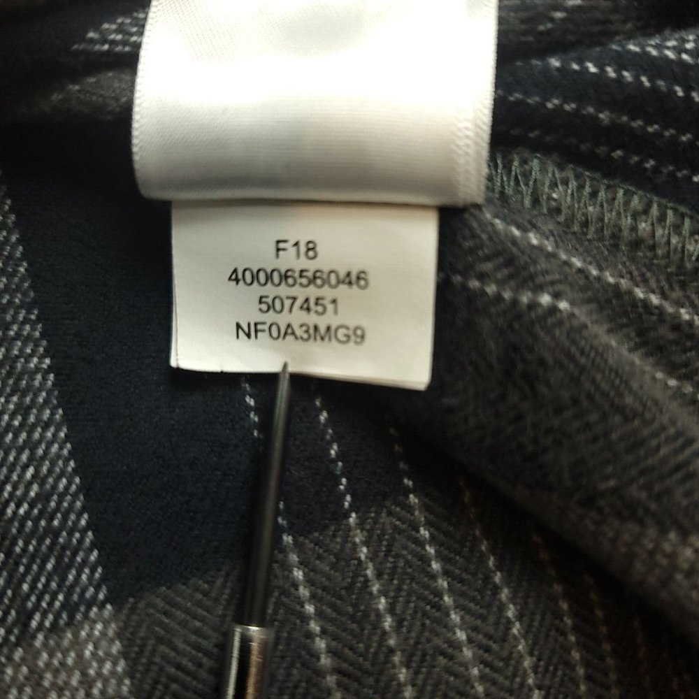 The North Face Mens L Shirt Gray Plaid Stayside Chamois Button Front - Picture 11 of 13